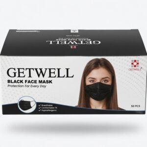 Face Mask (black) GetWell (50PCS)